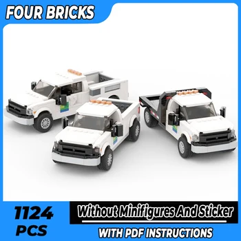 Модель городского грузовика Moc Building Bricks 8 Stud Speed Champion Truck Technology Модульные блоки Подарочные Рождественские игрушки Наборы для сборки своими руками