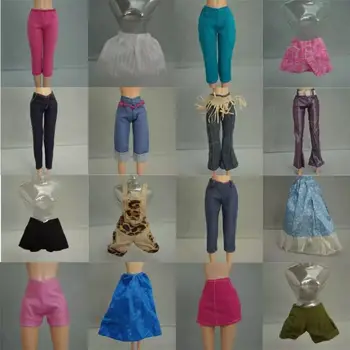 Модная кукольная элегантная одежда, 10 стилей повседневной одежды, джинсовая юбка принцессы, юбка-брюки для кукол разных стилей