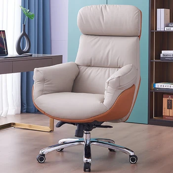 Модное офисное кресло для библиотеки, расслабляющая подушка, подставка для рук и ног, Колесики, кресла, Дизайнерская офисная мебель Cadeira Presidente