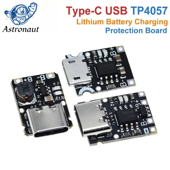Модуль платы Защиты Зарядки Литиевой Батареи Type-C USB TP4057 1A Полимерный Аккумулятор Поверх TP4056 С Защитой От Перегрева