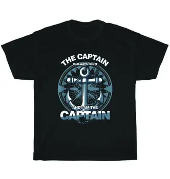 Морской капитан всегда прав, я капитан Морская футболка Унисекс Забавный подарок с длинными рукавами