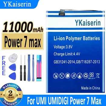 Мощность аккумулятора 11000 мАч YKaiserin 7 макс. Для UMI UMIDIGI Power7 Макс. 7 макс. Bateria