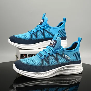 Мужские повседневные кроссовки для бега с легкой подушкой, спортивные тренировочные кроссовки для бега, теннисные туфли для марафона для мужской обуви