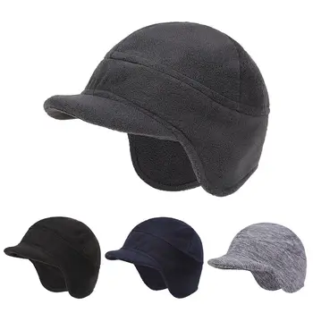 Мужчины Женщины Ветрозащитная Толстая Теплая Флисовая Защитная Шапка Для ушей Beanies Hat Ear Cover Cap Наушники Hat