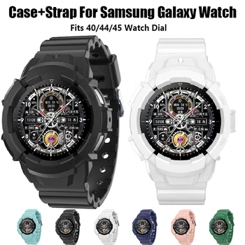 Мягкий модный чехол для Samsung Galaxy Watch 5 40 мм 44 мм Силиконовый защитный чехол, ремешок для Samsung Watch 5 Pro, 45 мм бампер