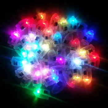 набор красочных маленьких светодиодных ламп, декор для фонарей из бумажных шаров, встроенный аккумулятор для освещения свадьбы, дня рождения.