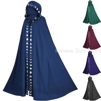 Накидка Средневекового Ренессанса, 5-цветная накидка, костюм для косплея на Хэллоуин, костюм для кино и телевидения, костюмы на Хэллоуин для женщин