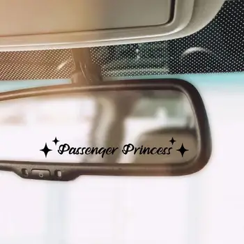 Наклейка на автомобильное зеркало для пассажиров Princess Star, Виниловое Виниловое зеркало заднего вида R5U1
