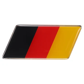 Наклейка на значок с эмблемой немецкого флага, передняя решетка радиатора, бампер для автомобиля