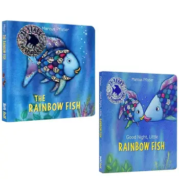 Настольная книга Milu Original English Rainbow Fish 2шт / Спокойной ночи, Рыбка · Картинка