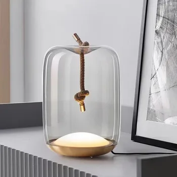 Настольная лампа Brokis Knot из скандинавского стекла, лампа для гостиной, спальни, кабинета, Прикроватная лампа для дома в стиле Деко, Дизайнерский ресторанный светильник