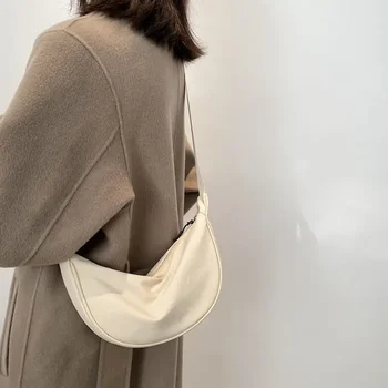 Нейлоновая сумка через плечо, женская сумка 2023, новая модная сумка для пельменей, легкие маленькие холщовые сумки на одно плечо