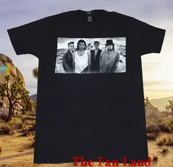 Новая Винтажная футболка С Фотографией Мужской группы из Альбома U2 Joshua Tree 1987 года