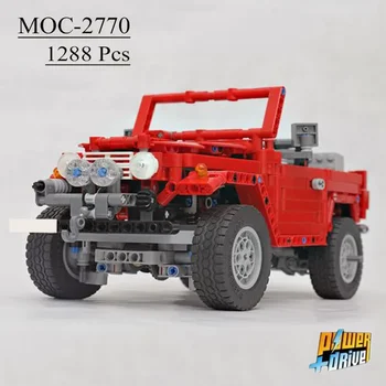 Новая модель MOC-2770-1388PCS-FJ40 Expedition Team Create Kitz Self-lock Brick Детская Игрушка С Рождественским Подарком