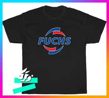 Новая мужская черная футболка с логотипом Fuchs Titan Oil, размер S-5XL
