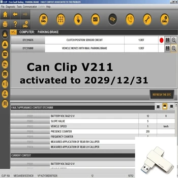 Новейшее Диагностическое программное обеспечение Can Clip V211 для Renault OBD2 Can Clip V205 + Перепрограммирование V191 + Pin Extractor V2 Обновляет данные до 2020 года