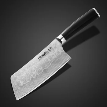 Новинка 2023 года!Кухонные ножи HUIWILL Luxury из дамасской стали, нож шеф-повара для нарезки рыбы, разделочный нож с кованой ручкой G10