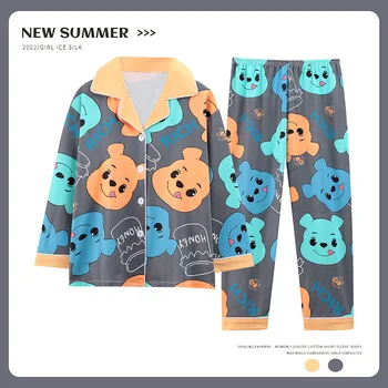 Новые детские пижамы, Весенне-Осенняя домашняя одежда, Большие Детские пижамы, Пижамный комплект Для больших мальчиков, Повседневный комплект из двух предметов