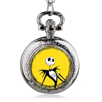 Новые модные кварцевые карманные часы с цепочкой-брелоком, ожерелье, Лучший Рождественский подарок для мужчин, женщин, HB955-1