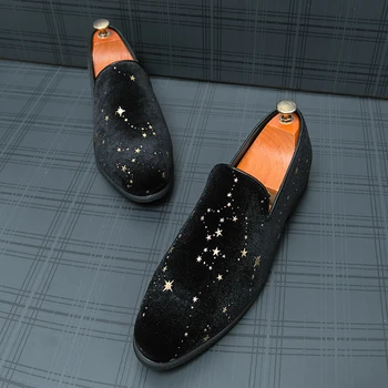 Новые мужские повседневные замшевые лоферы Golden Star, удобные легкие модельные туфли, обувь для вечеринок, Офисная обувь, модные роскошные свадебные туфли
