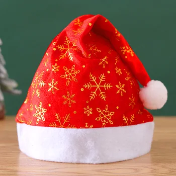 Новый 2024 год, плюшевая Рождественская шапка для взрослых и детей, рождественские украшения для дома, Рождественский Подарок Санта-Клауса, теплые зимние шапки Navidad