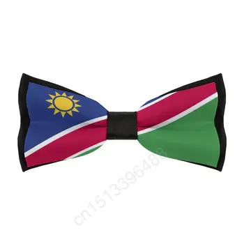 Новый галстук-бабочка из полиэстера с флагом Намибии для мужчин, модные повседневные мужские галстуки-бабочки, галстук-бабочка для костюмов для свадебных вечеринок, галстук-бабочка