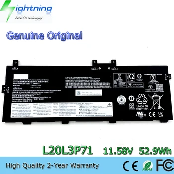 Новый Подлинный Оригинальный Аккумулятор для ноутбука L20L3P71 11,58V 52.9Wh Lenovo ThinkPad X13 Yoga Gen 2 (Тип 20W8, 20W9) Серии L20C3P71