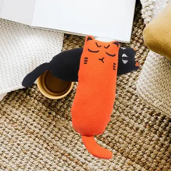 Очаровательная 3D мультяшная игрушка-кот с кошачьей мятой - идеальный товарищ для игр вашего милого кошачьего компаньона