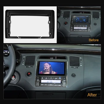 Панель автомобильного радиоприемника для HYUNDAI AZERA TG AV 2008 DVD-стерео Рамка, адаптер для монтажа на приборной панели, Комплект для отделки панели