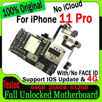 Поддержка обновления IOS Plate Clean Материнская плата Icloud для iPhone 11 Pro Материнская плата 100% протестирована Оригинальная разблокированная логическая плата