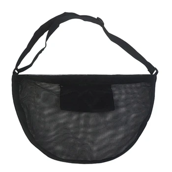 Портативная спортивная сумка для мяча F1FD, нейлоновая сетчатая сумка с плечевым ремнем, сумка для переноски одного мяча