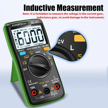 Портативный мультиметр с автоматическим диапазоном измерения индуктивности для различных применений