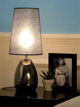 Прикроватная лампа для спальни, роскошь и простота, Теплая атмосфера в скандинавском стиле, высококачественная минималистичная настольная лампа
