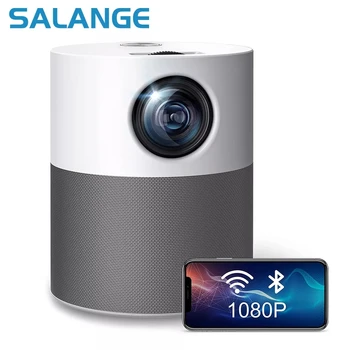 Проектор Salange Full HD 1080P Native 1920x1080 Android Bluetooth Для Домашнего Кинотеатра Video Beamer Мини Светодиодный Проектор Для Домашнего Телефона