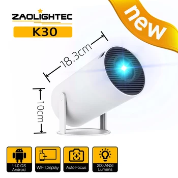 Проектор ZAOLIGHTEC K30 1080P HD С поддержкой 4K Mini Video Projetor 150Ansi Для Домашнего кинотеатра Proyector Для кемпинга на открытом воздухе
