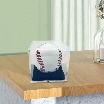 Прозрачная квадратная витрина Хобби Визуальная Акриловая коробка для показа Бейсбола Витрина для куклы Офис Трофеи Ювелирный отель