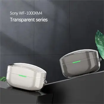 Прозрачный Защитный Чехол Для SONY WF-1000XM4 Аксессуары Для наушников Чехол Для Зарядного устройства SONY WF 1000 XM4 TPU Soft Shell