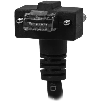 Промышленная камера CCD Гигабитный кабель Ethernet RJ45 прямо к RJ45 Горизонтальный R/A ВНИЗ с винтами Высокой гибкости