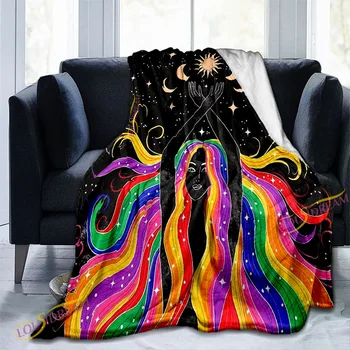 Простое фланелевое одеяло с психоделическим рисунком Таро в виде бабочки, Индивидуальное постельное белье, чехол для телевизора, дивана, Покрывало на кровать