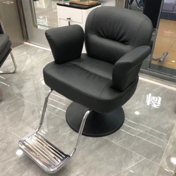 Профессиональное парикмахерское кресло Black Beauty, Парикмахерское кресло для маникюра, Вращающееся Косметическое Кресло Sillo De Barberia, Мебель для парикмахерской CY50BC