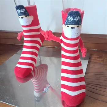 Рождественские носки Красиво утолщаются, противоскользящие, износостойкие, сохраняют тепло, осенние и зимние предметы первой необходимости, носки в виде снеговика, прочные мягкие