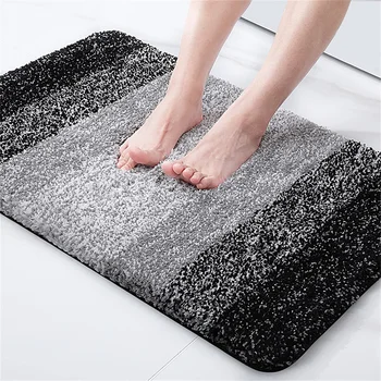 Роскошный коврик для ванной комнаты Мягкие и впитывающие коврики для ванной из микрофибры Впитывающий коврик для пола в ванной комнате Коврик для ног в спальне Противоскользящая накладка