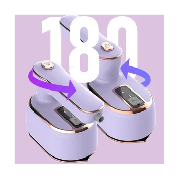 Ручной утюг-отпариватель мощностью 1000 Вт для глажки одежды в домашних условиях, гладильная машина EU Plug фиолетового цвета