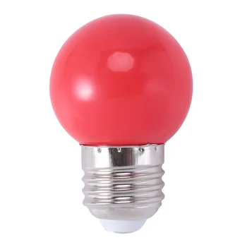 Светодиодная лампа теплого красного цвета E27 Пластиковая лампа (мощность 0,5 Вт, красная)
