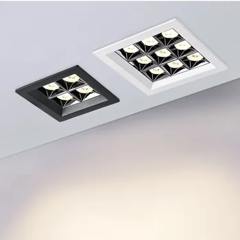 Светодиодная панель с регулируемой яркостью встраиваемый светильник 15 Вт 24 Вт 36 Вт квадратный светодиодный прожектор светодиодный потолочный светильник AC86V-265V домашний офисный светильник