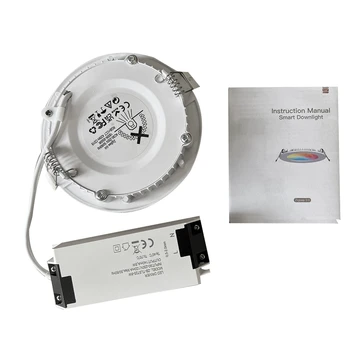 Светодиодный светильник Zigbee Doodle Smart Home мощностью 6 Вт, белый светильник с дистанционным управлением из АБС-пластика, тонкий точечный светильник