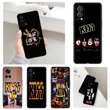 Силиконовые Черные Чехлы для телефонов KISS Band для OnePlus 10 Ace 9 8 Pro 11 R Nord ce 2 T 3 Lite N10 N20 N100 N200 5G N300 Чехол