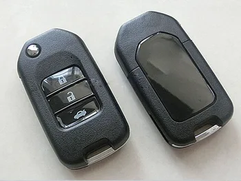 Складной чехол-брелок с откидной крышкой на 3 кнопки для 2014 HONDA CRIDER JADE CIVIC ACCORD CITY ODYSSEY, заготовки для ключей
