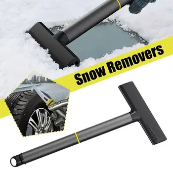 Скребок для льда на лобовом стекле, лопата для снега, Инструмент для удаления льда Т-образной формы, Многоразовые инструменты для зимнего автомобиля, необходимые для очистки от мороза