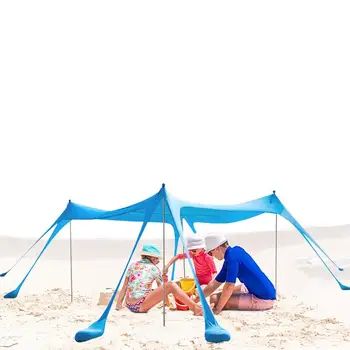 Солнцезащитный козырек Всплывающий пляжный козырек Навес Палатка Дорожный пляжный зонт с сумкой для хранения Портативные уличные солнцезащитные палатки для кемпинга Рыбалки